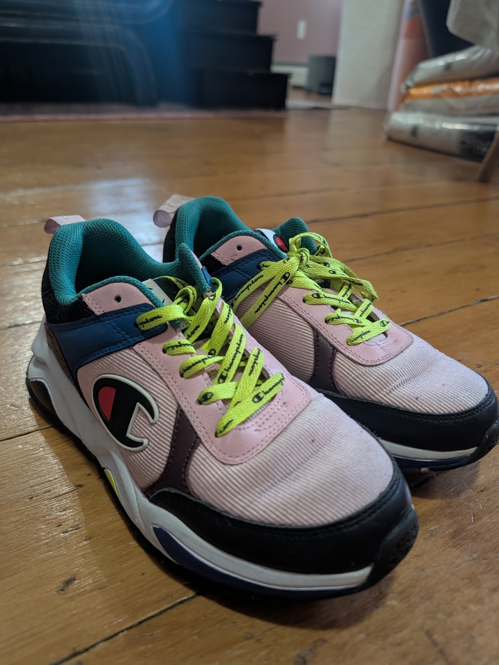 Champion Kids' Pink Multicolor Runner Sneaker